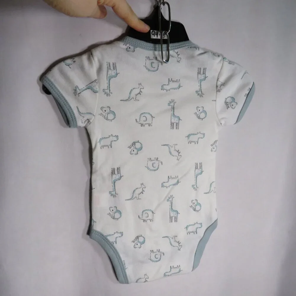 Baby Dusty Blue Bib, Socks, Bodysuit & Pants 100% cotton (4)pc set